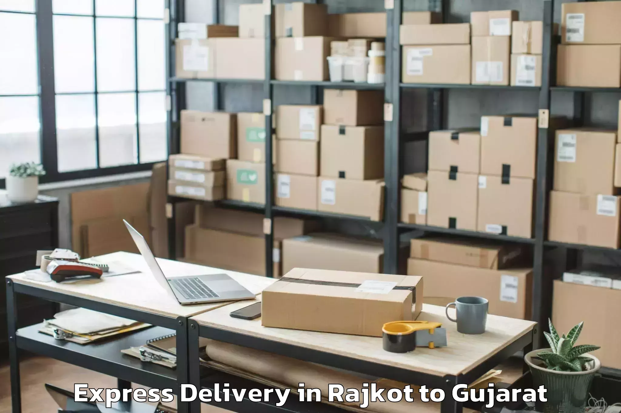 Rajkot to Lunavada Express Delivery